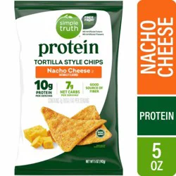 Simple Truth® Protein Nacho Cheese Tortilla Chips