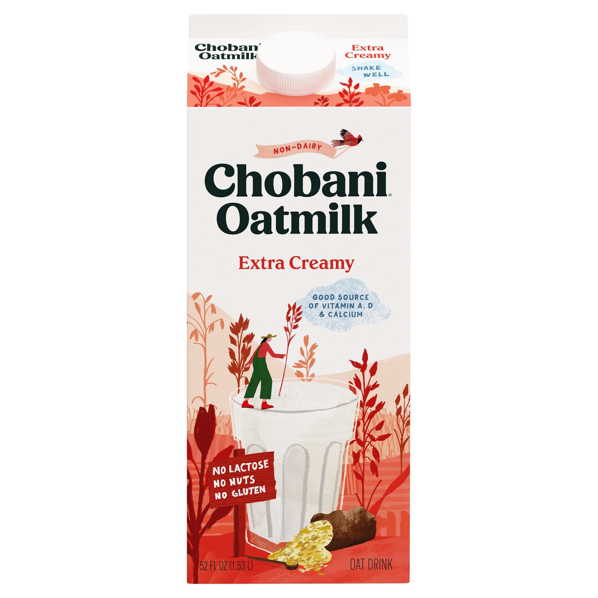 slide 12 of 13, Chobani Extra Creamy Plant-Based Oatmilk - 52 fl oz, 52 fl oz
