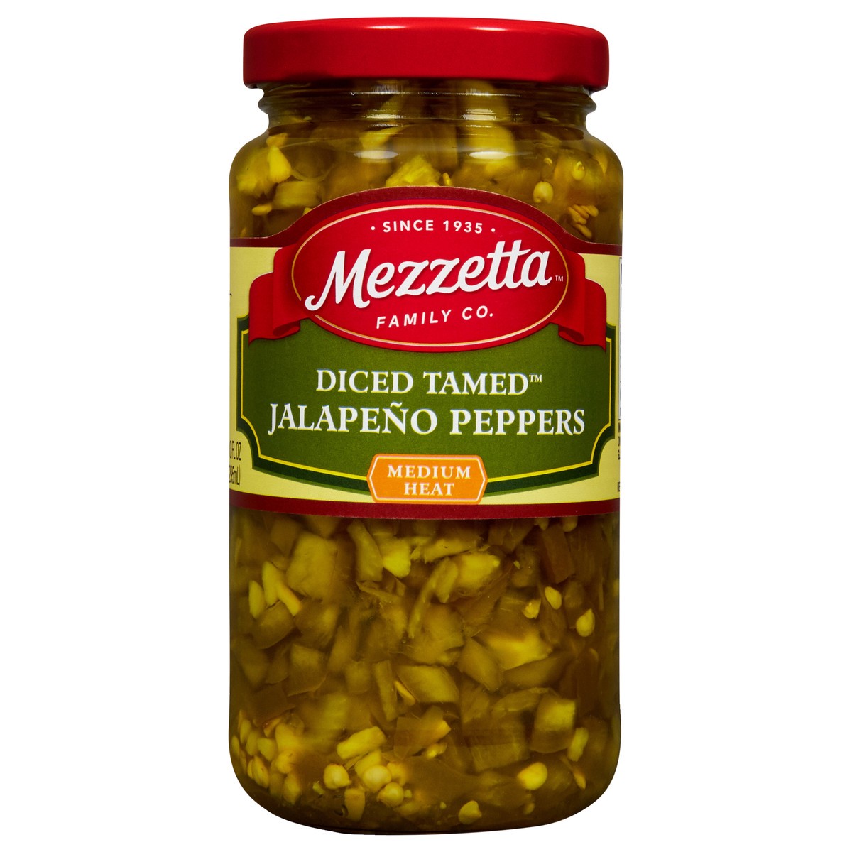 slide 1 of 7, Mezzetta Diced Tamed™ Jalapeño Peppers, 10 fl oz, 10 fl oz