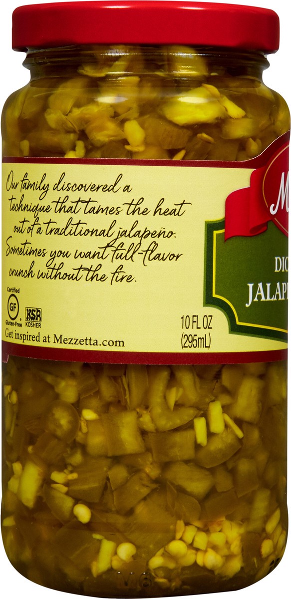 slide 5 of 7, Mezzetta Diced Tamed™ Jalapeño Peppers, 10 fl oz, 10 fl oz