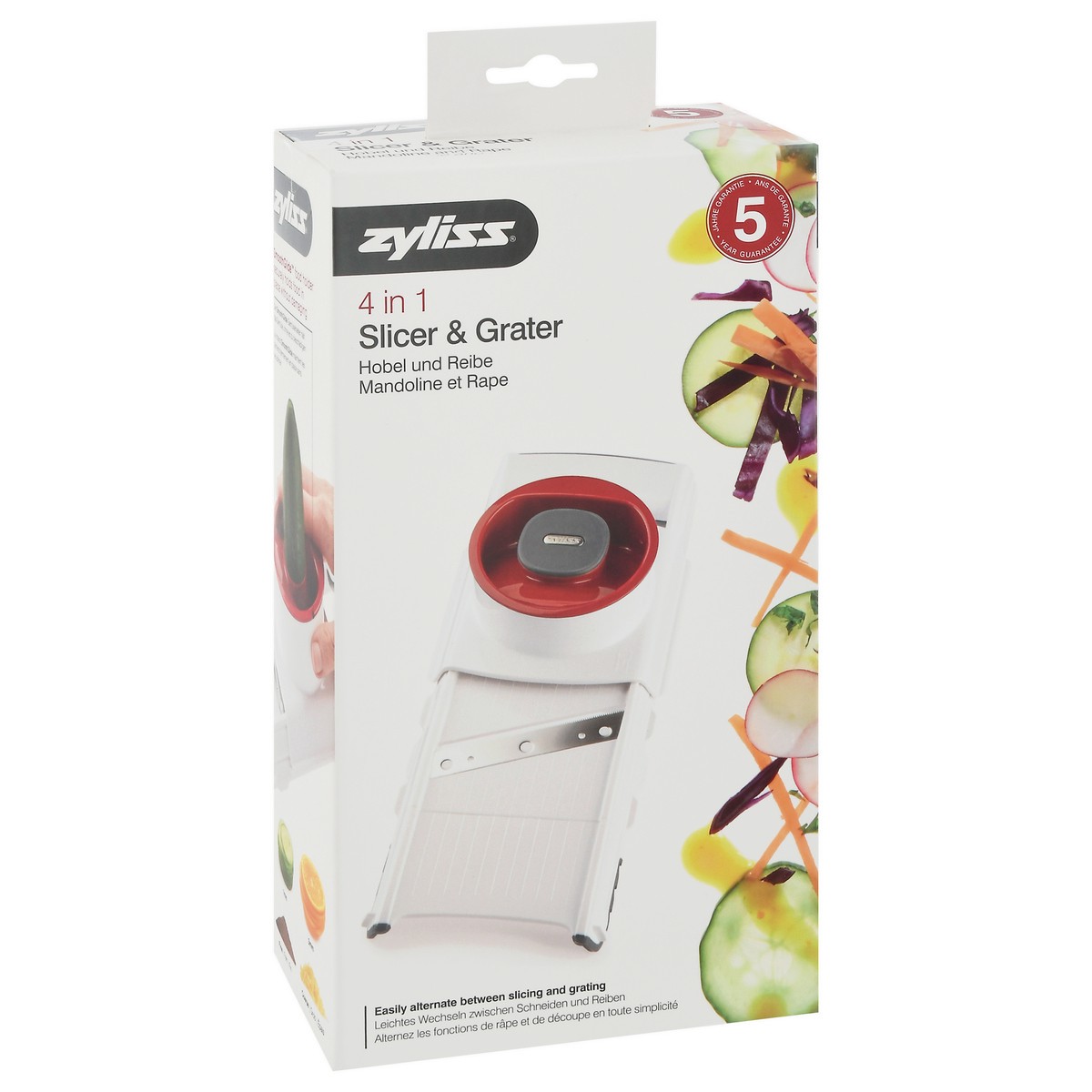 slide 5 of 12, Zyliss 4-in-1 Slicer and Grater, 1 ct