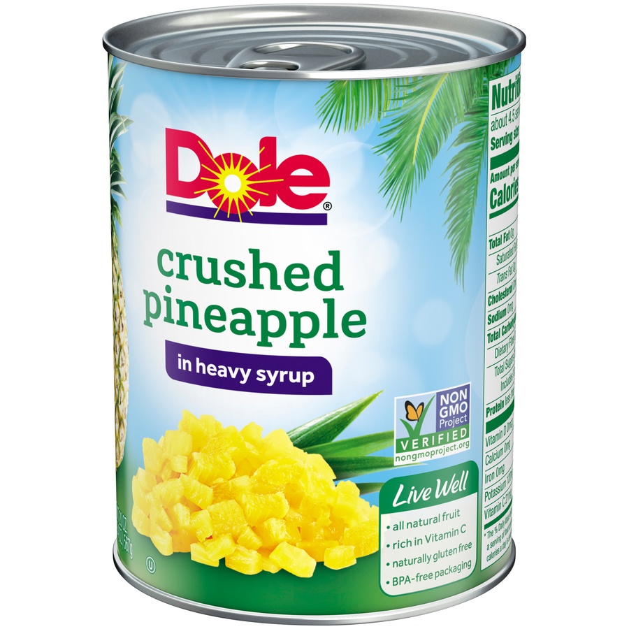 Dole Crushed Pineapple In Heavy Syrup 20 Oz Shipt 0563