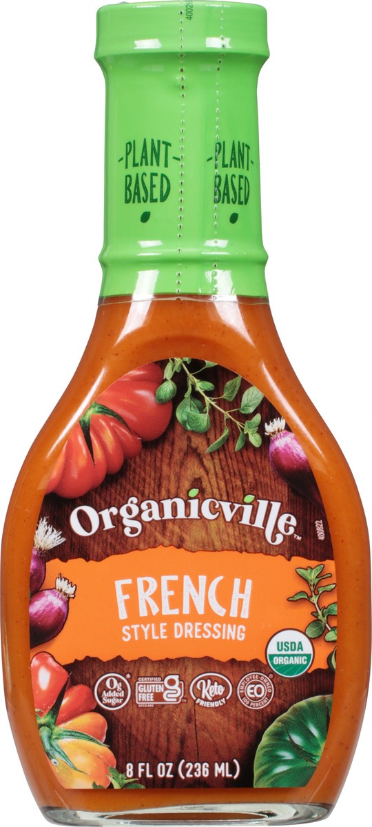 slide 6 of 13, Organicville French Style Dressing 8 fl oz, 8 fl oz