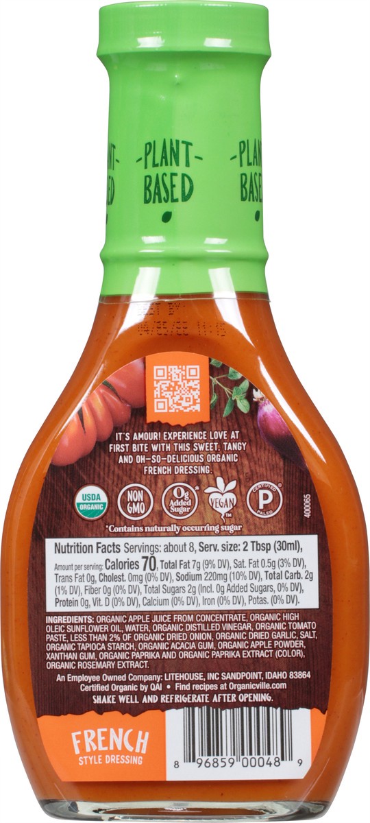 slide 13 of 13, Organicville French Style Dressing 8 fl oz, 8 fl oz