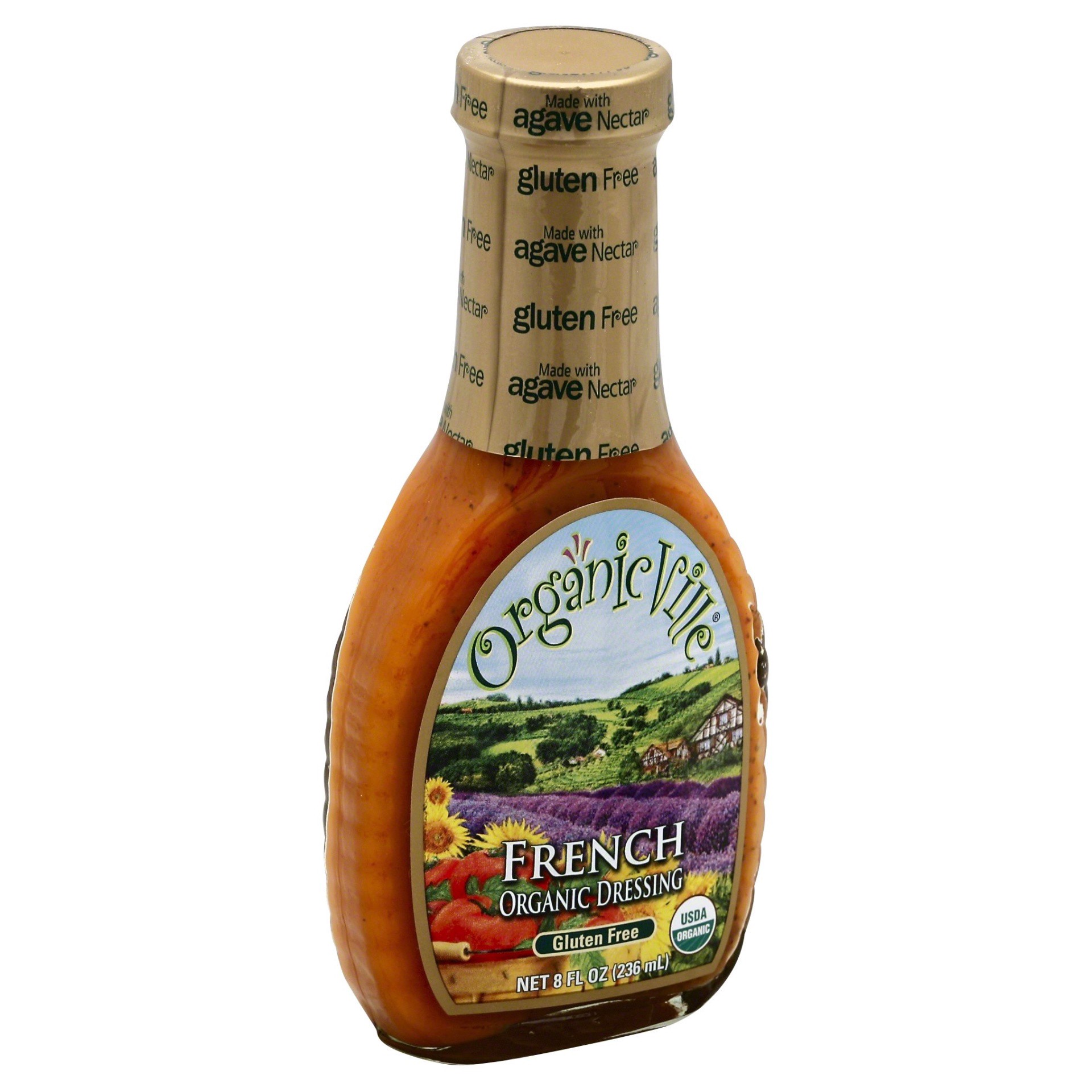 slide 1 of 13, Organicville French Style Dressing 8 fl oz, 8 fl oz