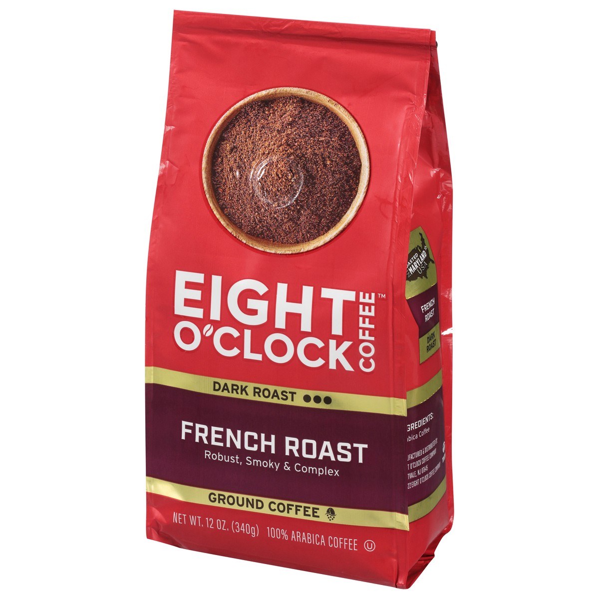 slide 8 of 11, Eight O'Clock Coffee French Dark Roast Ground Coffee, 12 oz