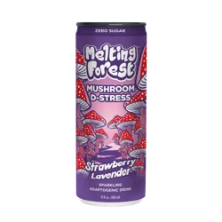 Melting Forest Mushroom D-Stress Strawberry Lavender Sparkling Adaptogenic Drink