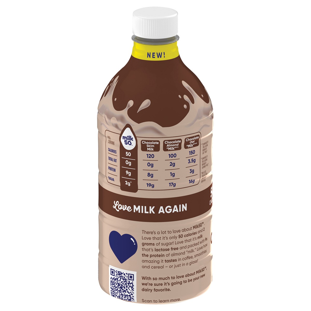 slide 4 of 14, Dairypure Milk50 Fat Free Chocolate Lactose Free Ultra-pasteurized 48 Fluid Ounce Plastic Bottle - 48 FZ, 48 fl oz