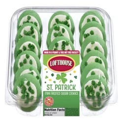 Lofthouse St. Patrick's Mini Frosted Sugar Cookies