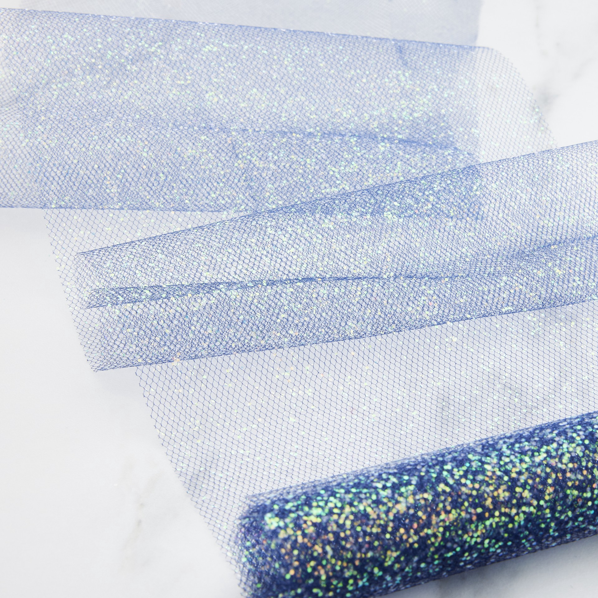 slide 4 of 7, 6" X 8yd. Iridescent Chunky Glitter Tulle By Celebrate It, 6 in x 8 yd