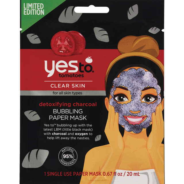 slide 1 of 1, Yes to Charcoal Bubble Mask, 1 ct