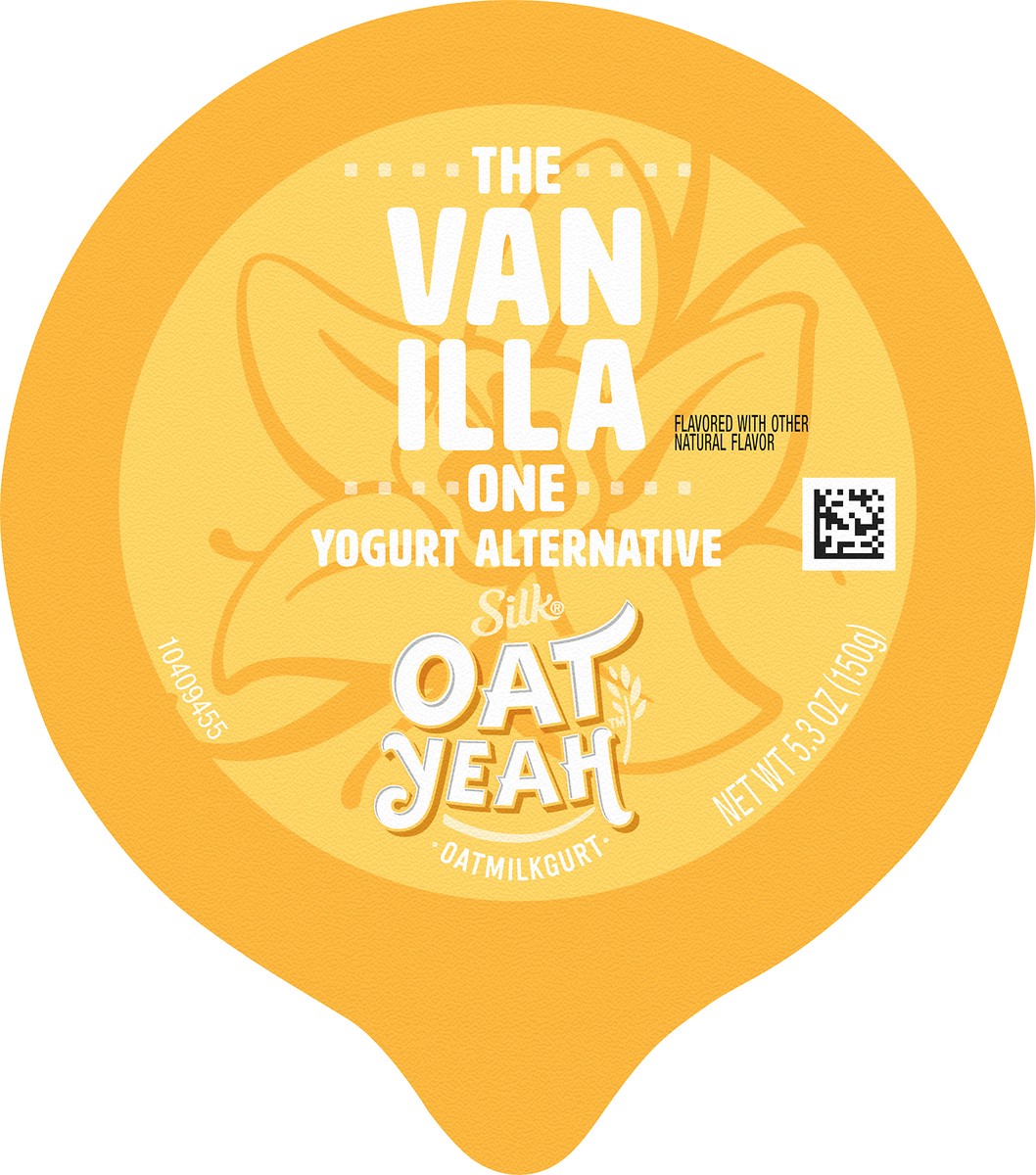 slide 4 of 10, Silk Oat Yeah Oat Milk Dairy-Free Yogurt Alternative, The Vanilla One, Gluten-Free, Vegan, Non-GMO Project Verified, 5.3 oz., 5.3 oz