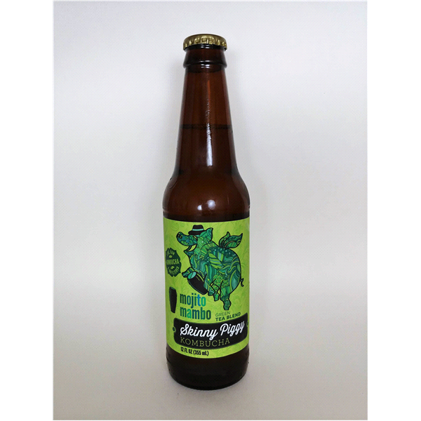 slide 1 of 1, Skinny Piggy Mojito Mambo Kombucha - 12 oz, 12 oz