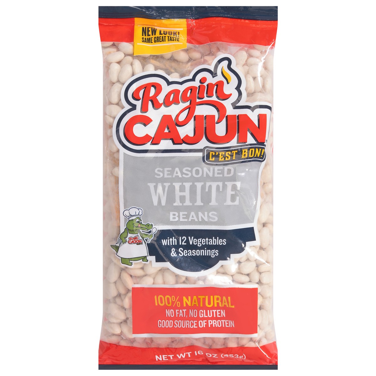 slide 1 of 1, Ragin' Cajun Fixin's Ragin Cajun White Beans, 16 oz