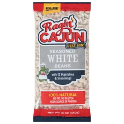 Ragin' Cajun Seasoned White Beans 16 oz