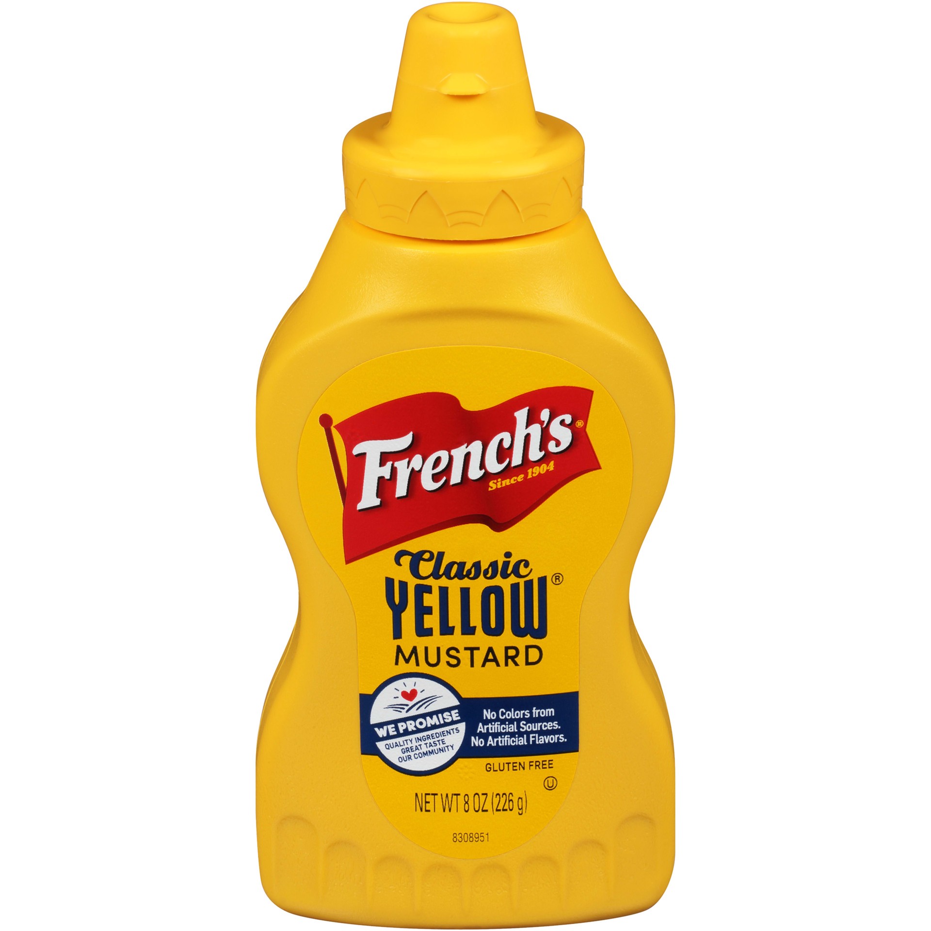 slide 1 of 3, French's Classic Yellow Mustard Squeeze - Table Top, 8 oz