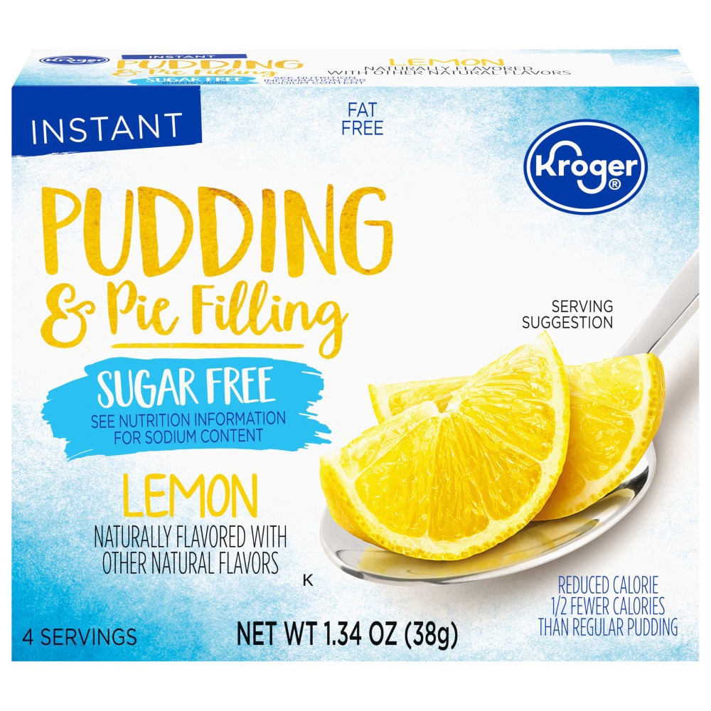 slide 2 of 3, Kroger Sugar Free Lemon Pudding & Pie Filling, 1.34 oz