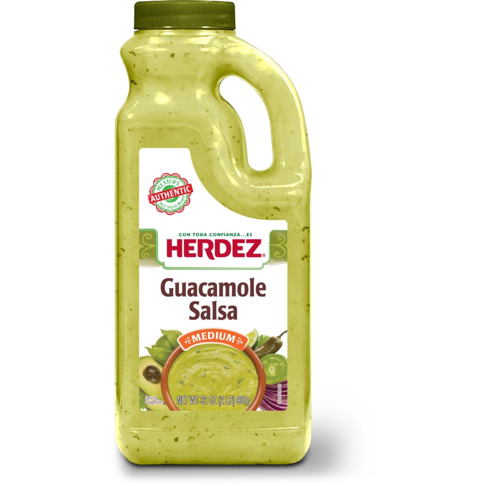 slide 1 of 1, Herdez Medium Guacamole Salsa, 32 fl oz