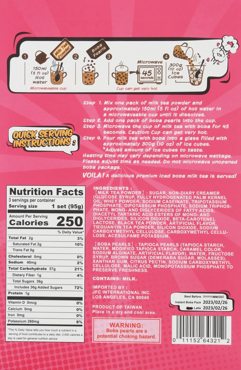 slide 4 of 9, J-Basket Black Tea Instant Boba Kit 10 oz, 3 ct; 10 oz
