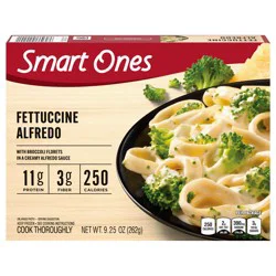 Smart Ones Fettuccine Alfredo Frozen Dinner, 9.25 oz Box