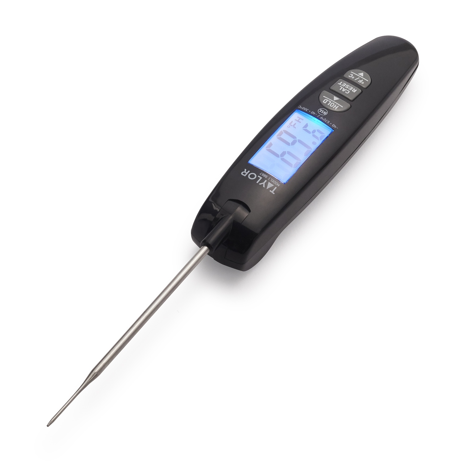 slide 1 of 1, Taylor Digital Thermocouple Thermometer, Black, 1 ct