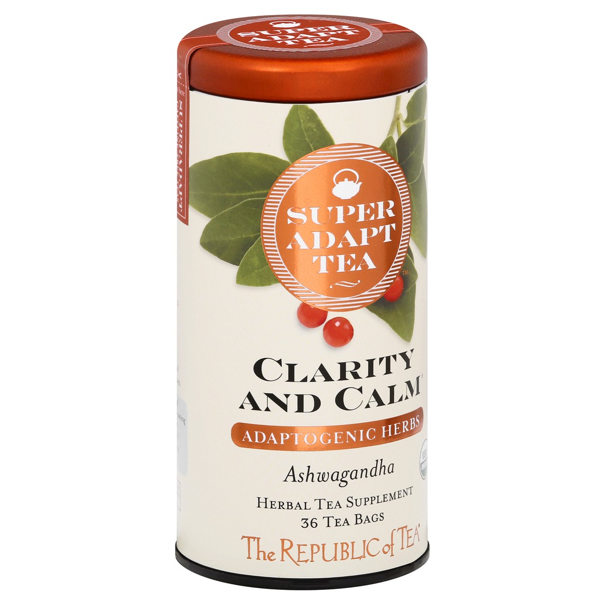 slide 4 of 12, The Republic of Tea SuperAdapt Bags Clarity & Calm Ashwagandha Herbal Tea - 36 ct, 36 ct