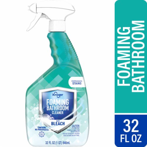 slide 1 of 1, Kroger® Foaming Bathroom Cleaner with Bleach, 32 fl oz