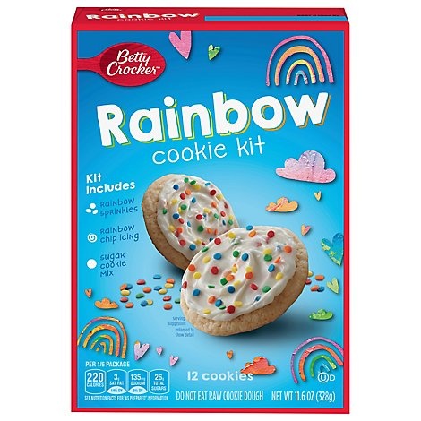 slide 1 of 1, Betty Crocker Rainbow Cookie Kit, 11.6 oz