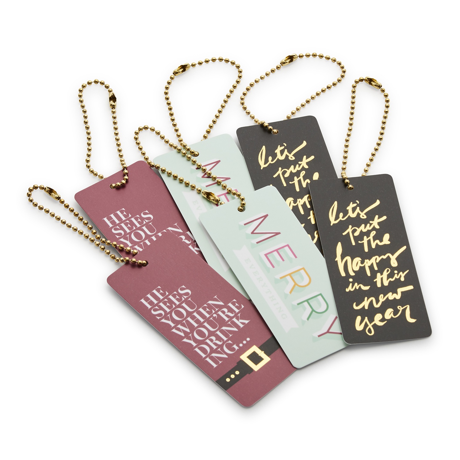 slide 1 of 1, Inklings Paperie Christmas Gift Tags, 6 ct