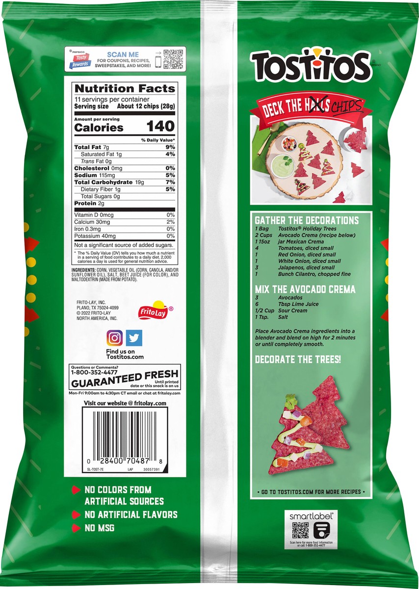 slide 3 of 3, Tostitos Tortilla Chips Red Holiday Trees 11 Oz, 11 oz