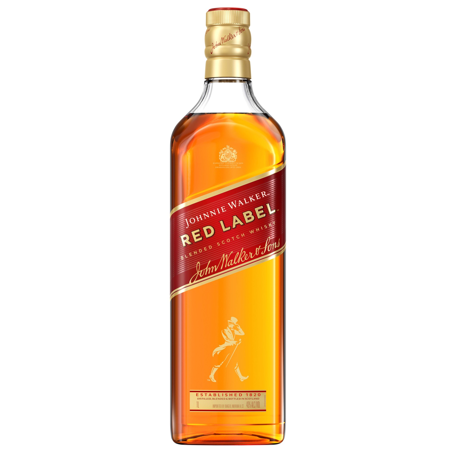 slide 1 of 3, Johnnie Walker Red Label Blended Scotch Whisky, 1 L, 1 liter