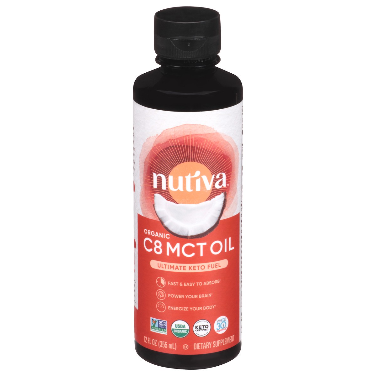 slide 6 of 13, Nutiva C8 Organic MCT Oil 12 fl oz, 12 fl oz