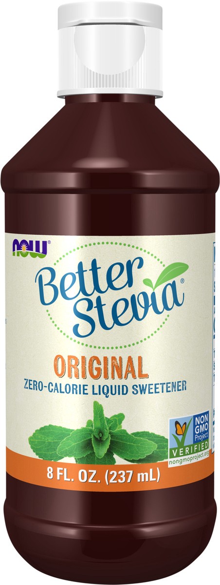 slide 2 of 4, NOW Foods BetterStevia Original Zero-Calorie Liquid Sweetener, Keto Friendly, Suitable for Diabetics, No Erythritol, 8-Ounce, 8 fl oz