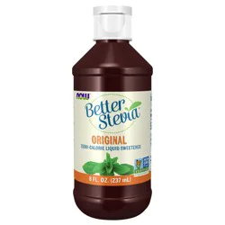 NOW Natural Foods NOW Foods BetterStevia Original Zero-Calorie Liquid Sweetener, Keto Friendly, Suitable for Diabetics, No Erythritol, 8 fl oz