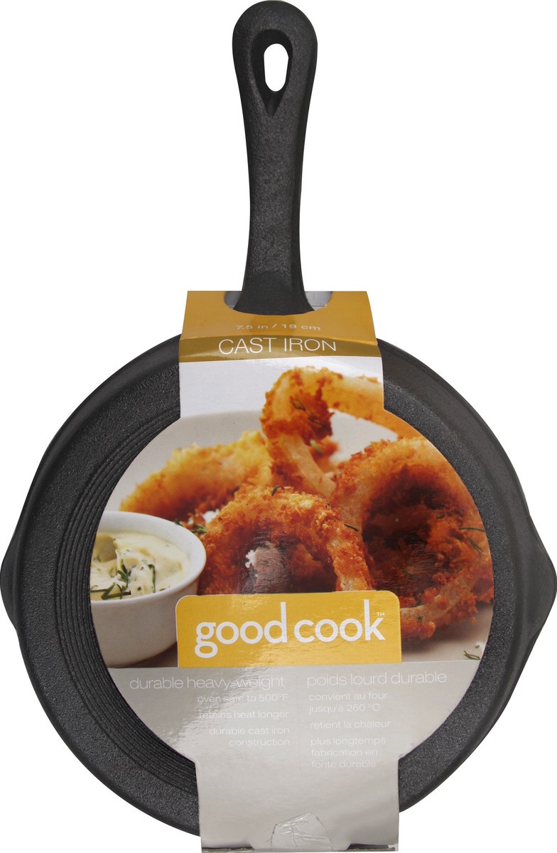 slide 3 of 5, Good Cook 8 Inch Cast Iron Skillet, 1 ct