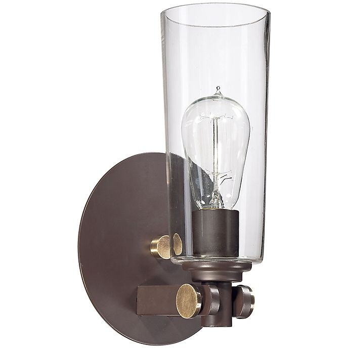 slide 1 of 6, Quoizel Uptown 1-Light East Village Wall Sconce - Western Bronze, 1 ct