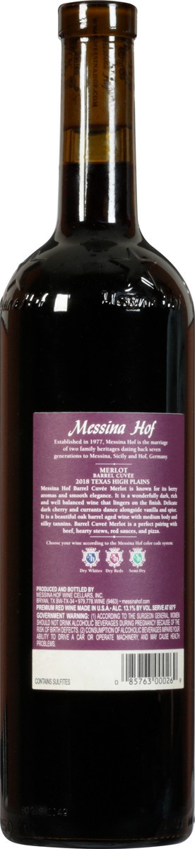 slide 10 of 12, Messina Hof Texas High Plains Merlot 750 ml, 750 ml