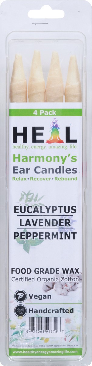 slide 7 of 11, Heal Eucalyptus Lavender Peppermint Ear Candles 4 Pack, 4 ct