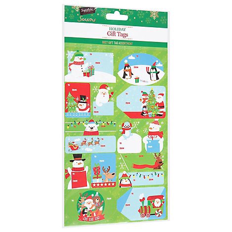 slide 1 of 1, Signature SELECT 6 Inch Holiday Gift Tags - Each, 1 ct