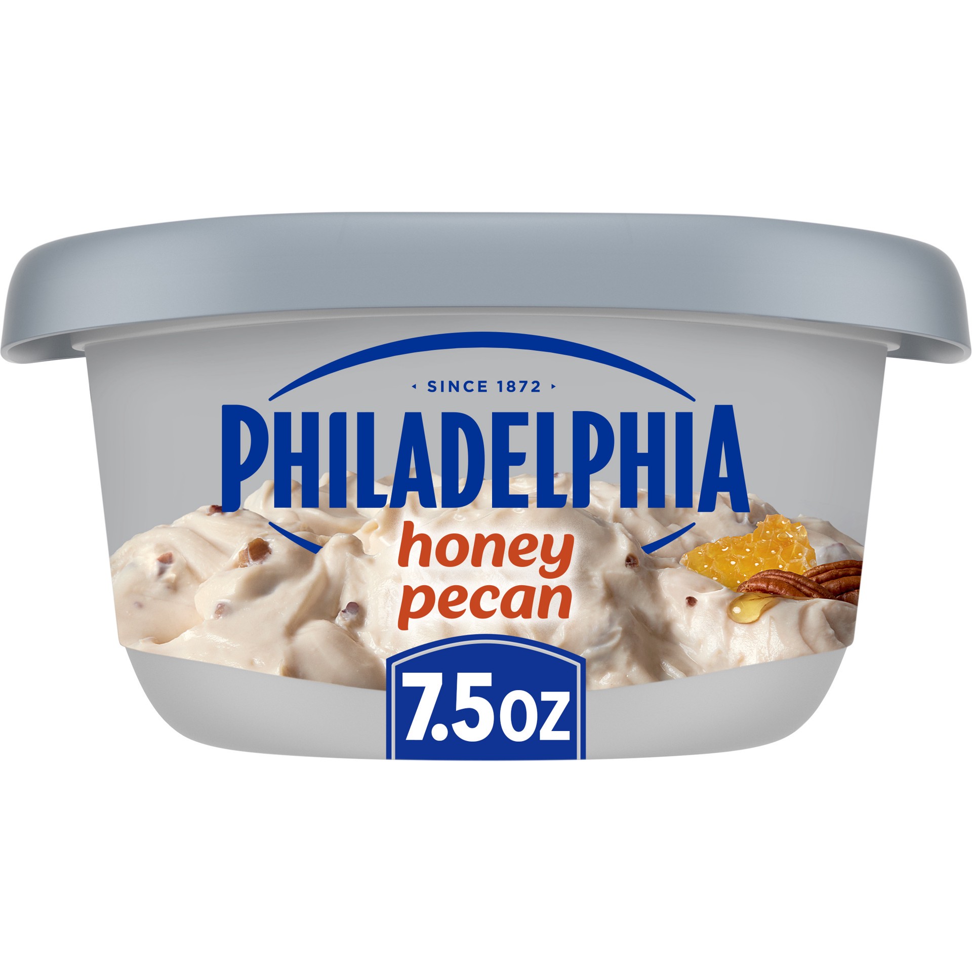 slide 1 of 5, Philadelphia Honey Pecan Cream Cheese Spread, 7.5 oz Tub, 8 oz; 7.5 oz