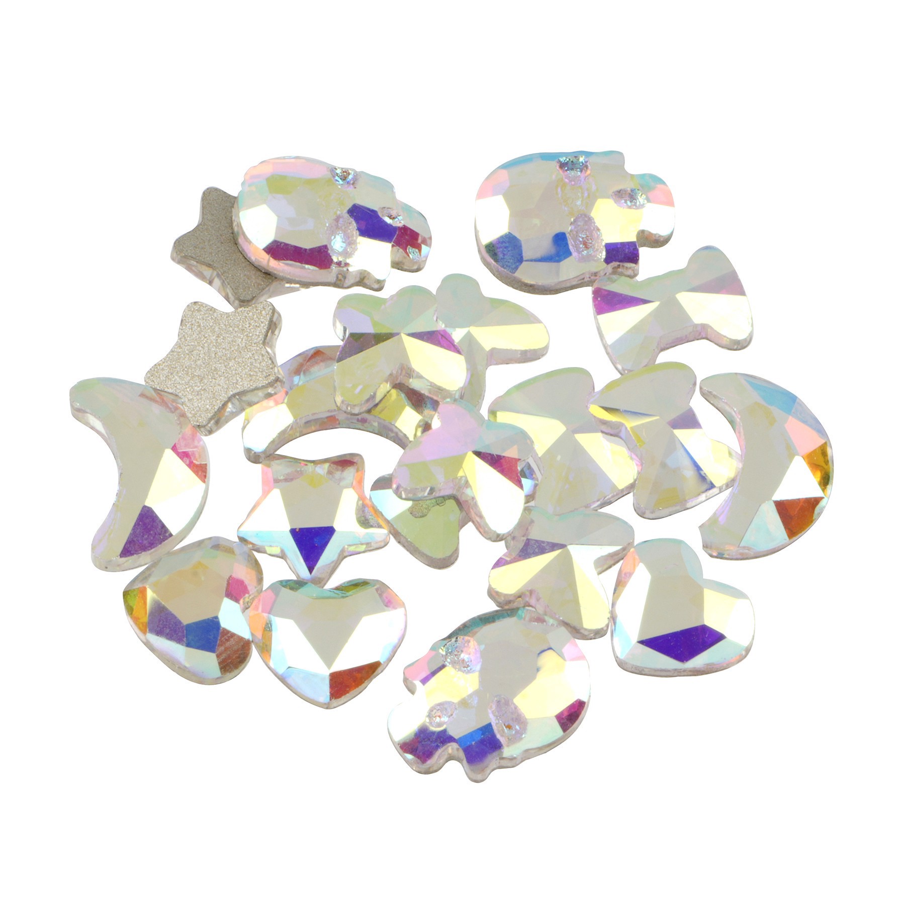 slide 3 of 3, Mixed Shapes Glass Flatback Rhinestones By Bead Landing, 4 mm - 8 mm