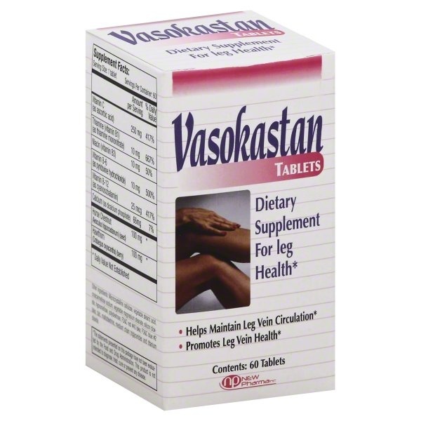 slide 1 of 1, New Pharma Vasokastan 60 ea, 60 ct