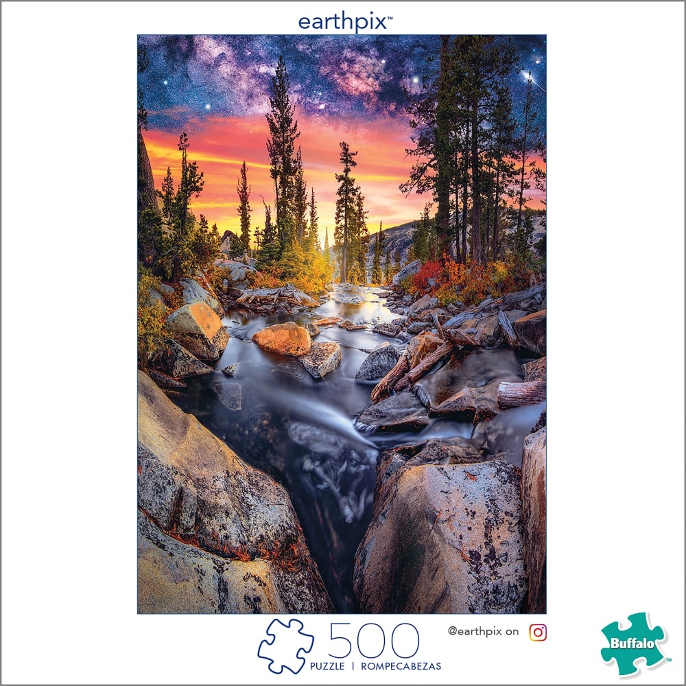 slide 1 of 1, Buffalo Games Earthpix Forest Magic Hour Puzzle, 500 ct