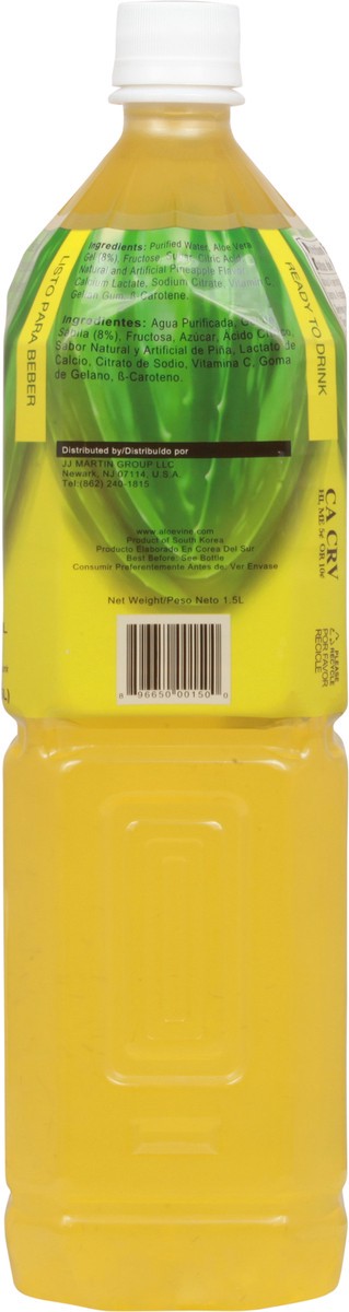 slide 7 of 10, Aloevine Aloe Vera Drink Pineapple, 1.5 liter