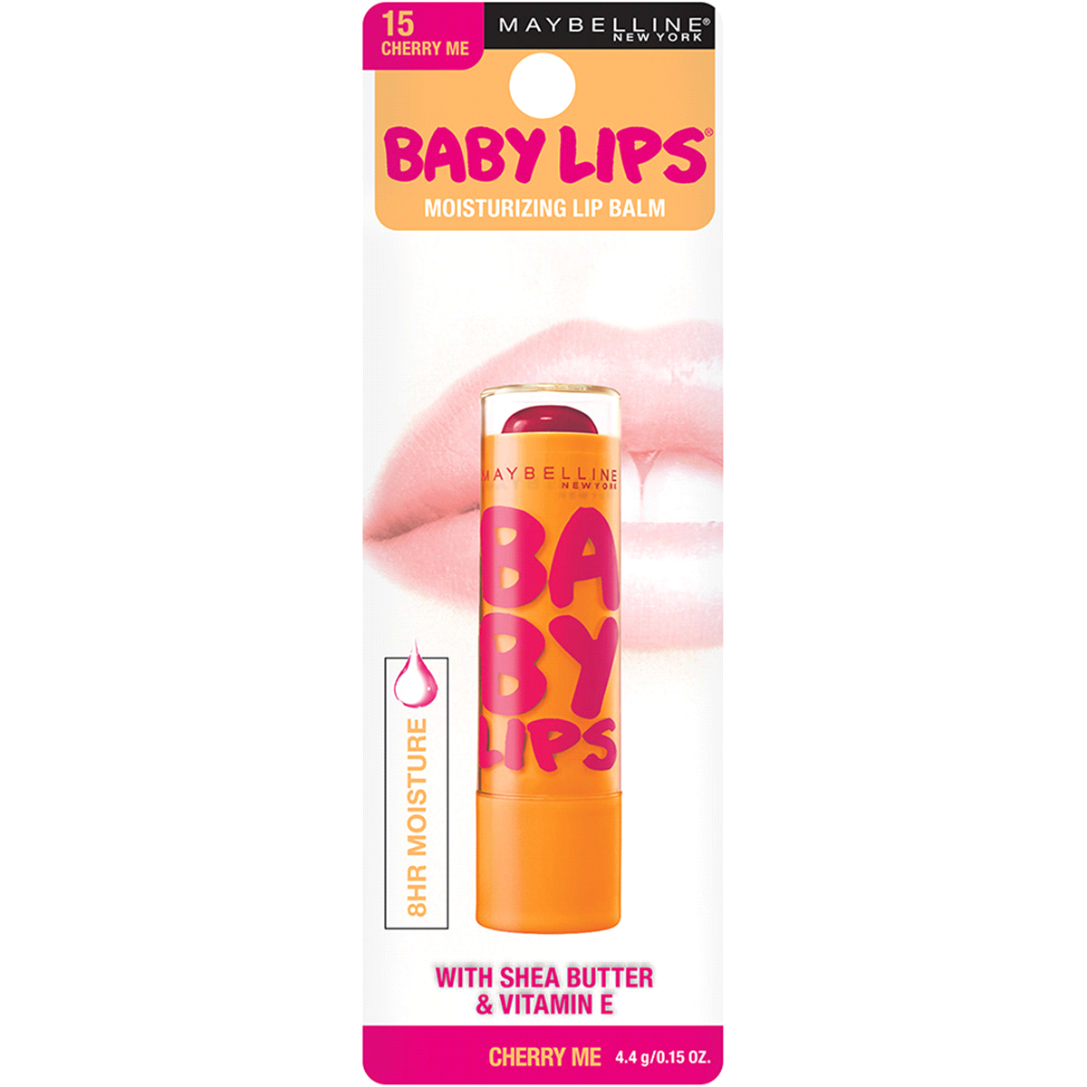 slide 1 of 1, Maybelline Baby Lips Moisturizing Lip Balm - 15 Cherry Me, 0.15 oz