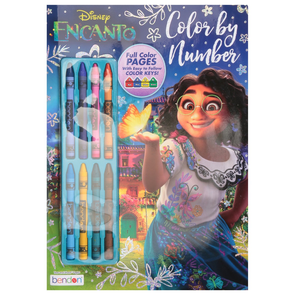 slide 11 of 11, Bendon Disney Encanto Color By Number Crayons 1 ea, 1 ct