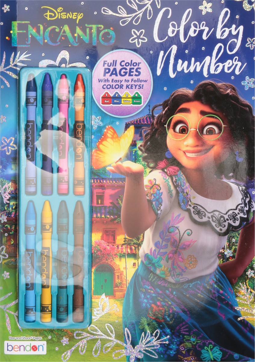 slide 10 of 11, Bendon Disney Encanto Color By Number Crayons 1 ea, 1 ct