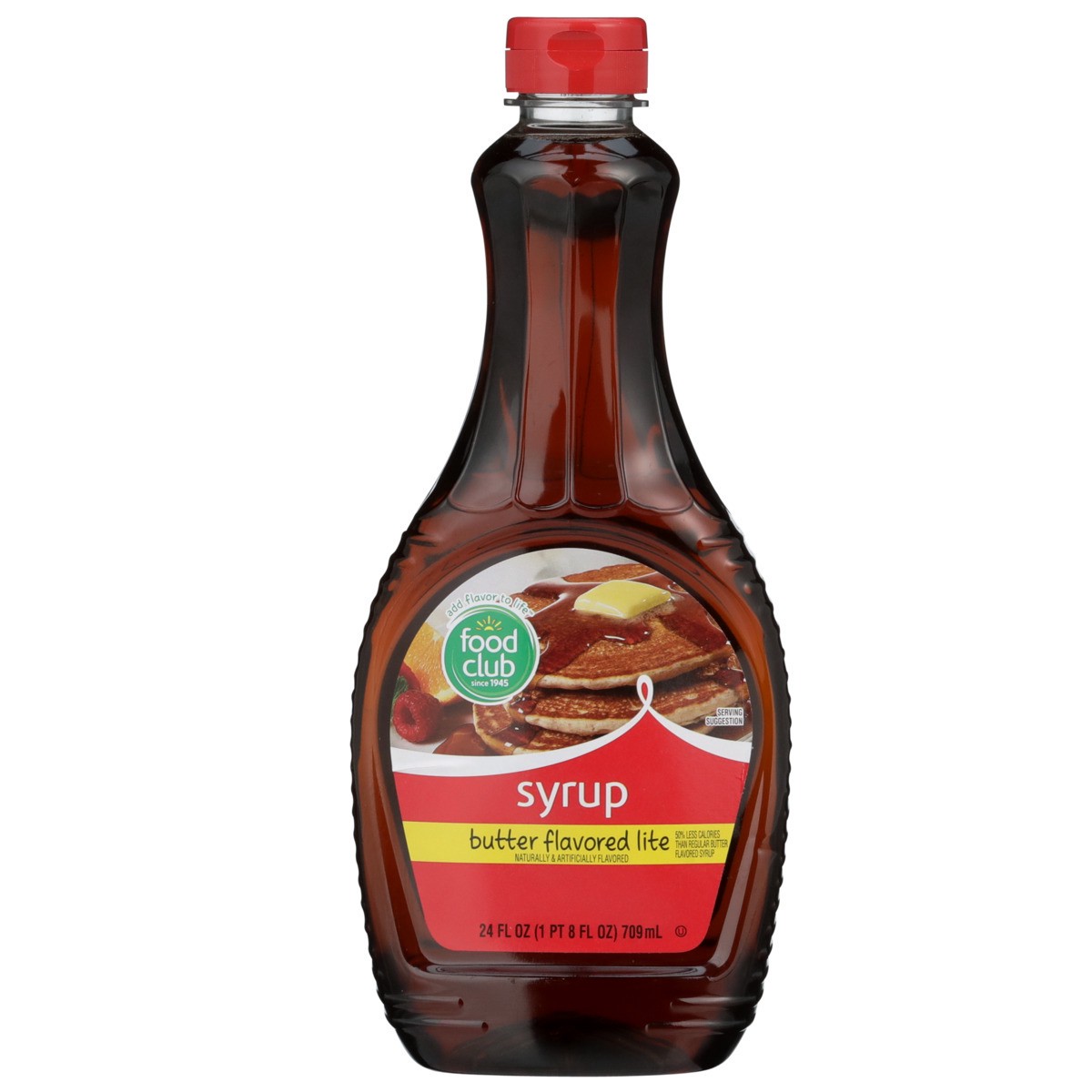 slide 8 of 9, Food Club Butter Flavored Lite Syrup, 24 oz