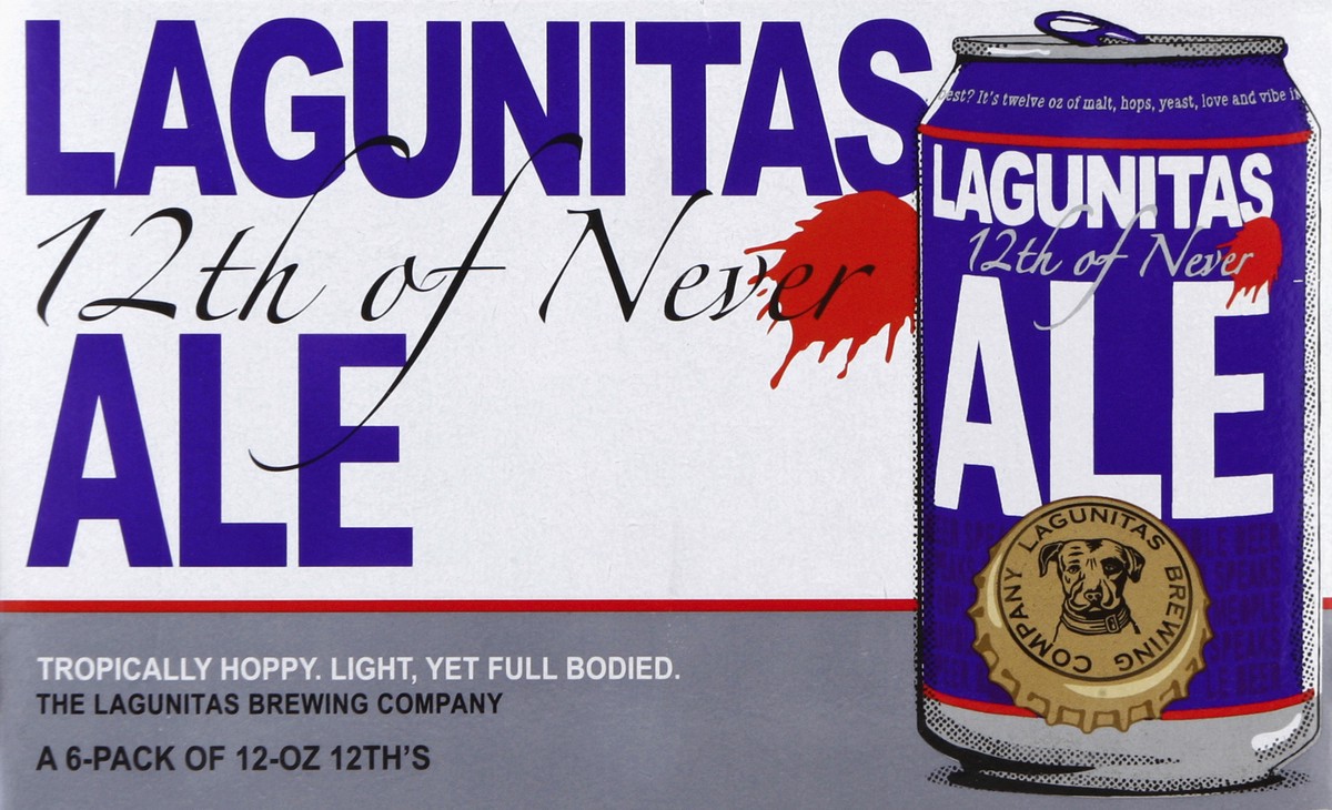 slide 6 of 6, Lagunitas Ale, 12th of Never, 6-Pack, 6 ct; 12 oz