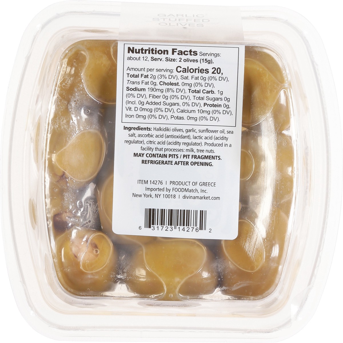 slide 8 of 11, Divina Garlic Stuffed Olives Jar - 6.3 Oz, 6.3 oz